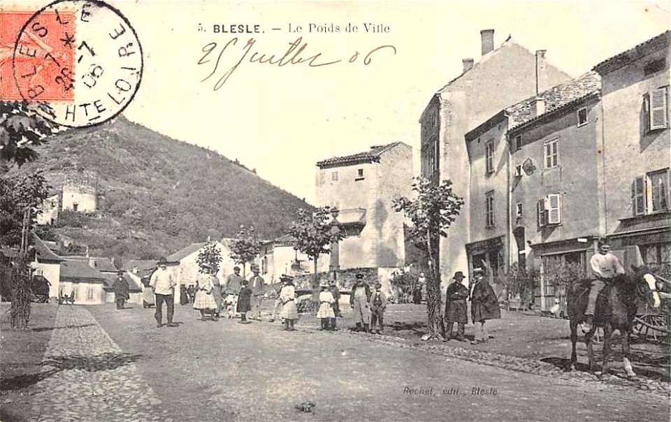 Blesle.Le poids de ville