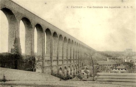 Cachan.Vue générale des aqueducs