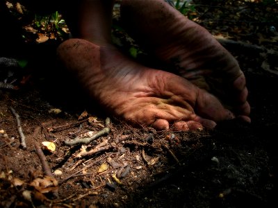 Timi's dirty feet photo