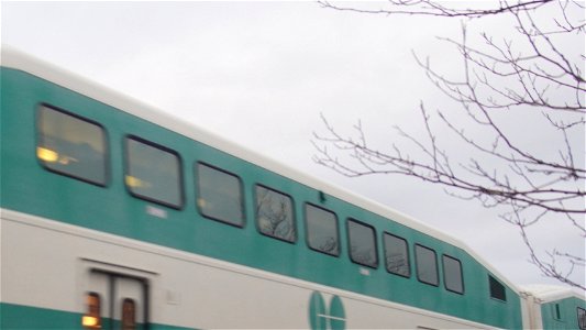 GO train by Greenwood Yard.