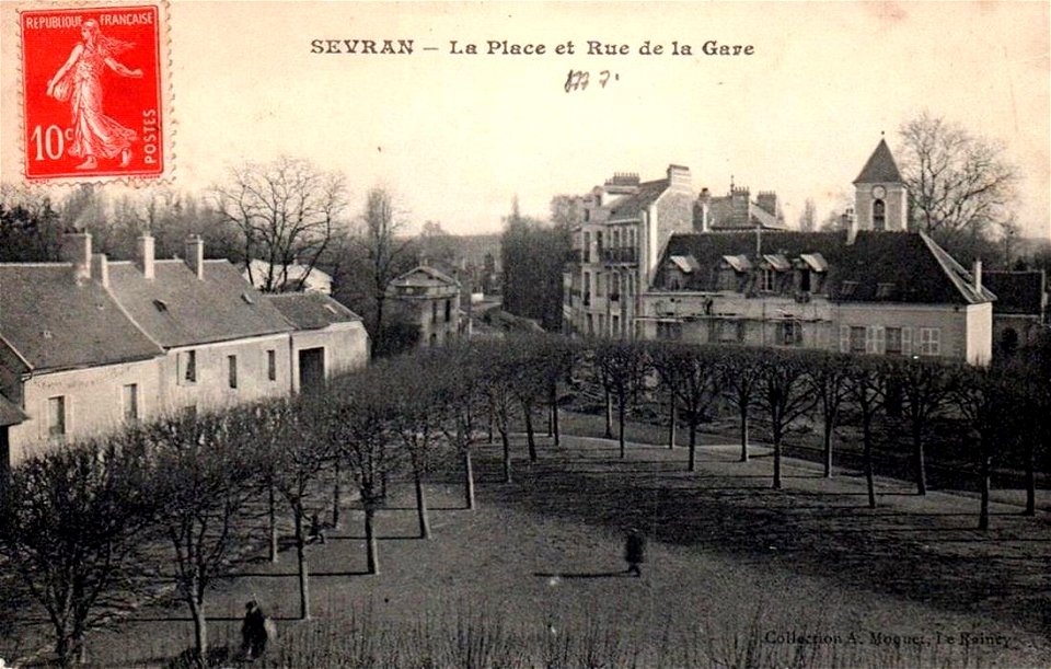 Sevran.Place de la Gare.Rue de la Gare
