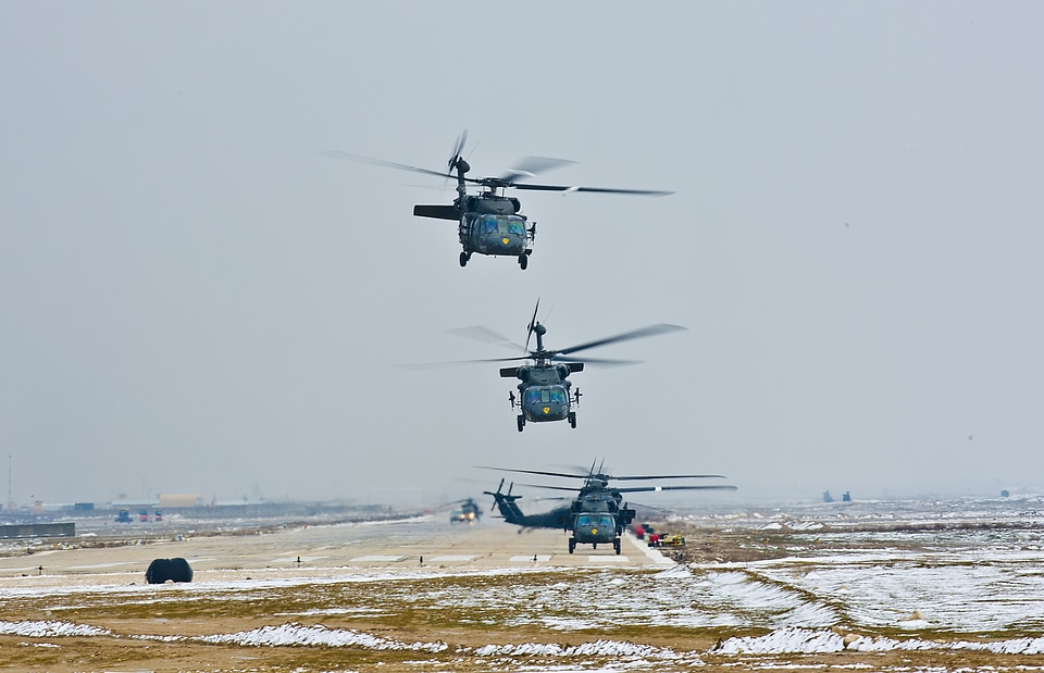 UH-60 Black Hawk helicopters