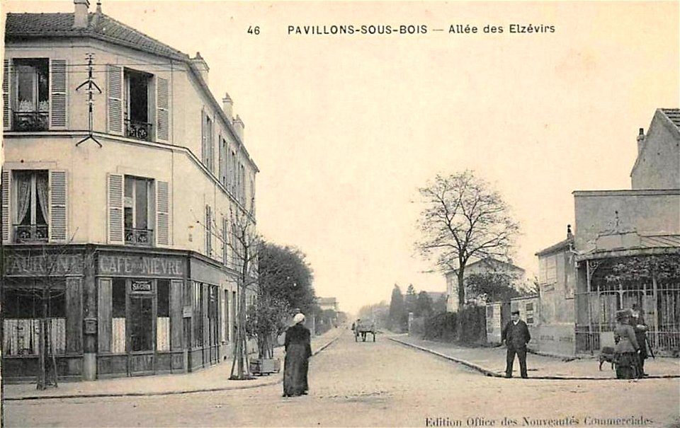 Pavillons-sous-Bois.Allée des Elzevirs.Café de la Nièvre