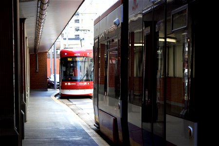 TTC 512 Streetcar 4505 and 4570 at St.Clair. photo