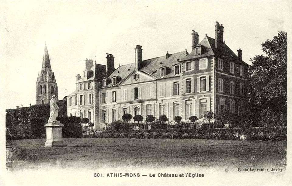 Athis-Mons.Église Saint-Denis d'Athis-Mons.Château