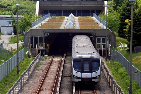 TTC Line1 TRs at Eglinton West. photo