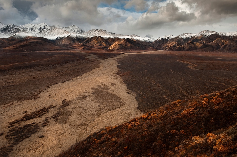 Landscape of Polychromel Denali National Park Alaska