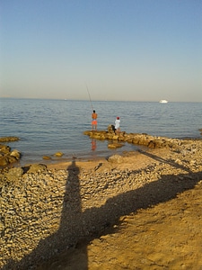 Someone fishing in Red Sea