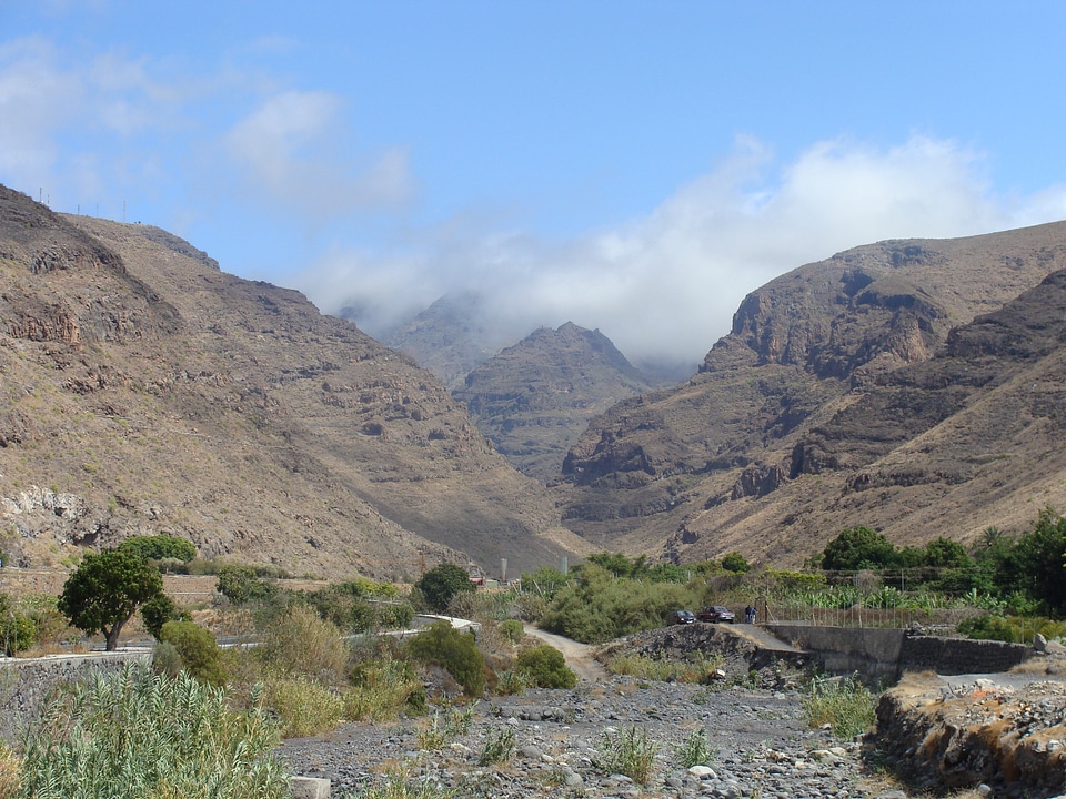 Gran Rey mountain valley, La Gomera island