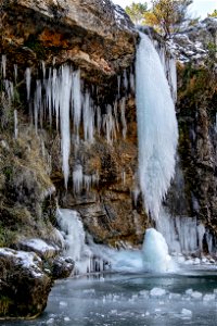 30-01-2023 Els 7 gorgs del Torrent de la Cabana glaçats