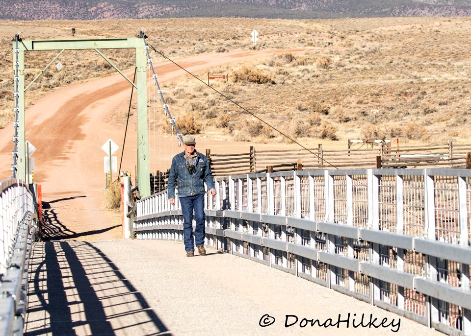 Ron on the Swinging Bridge