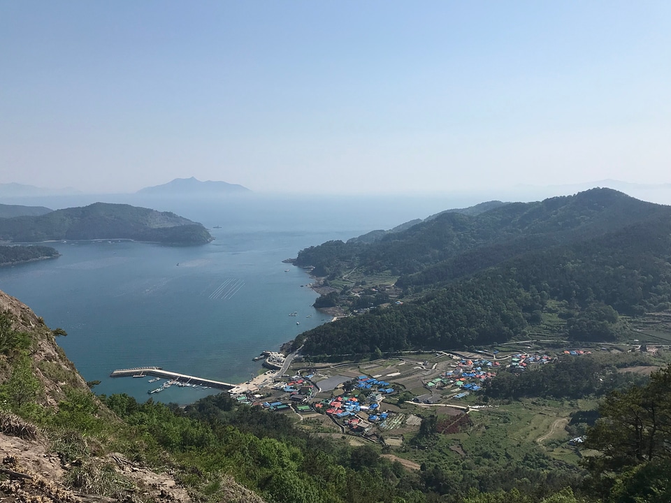 aerial view Saryangdo Tongyeong Island South Korea