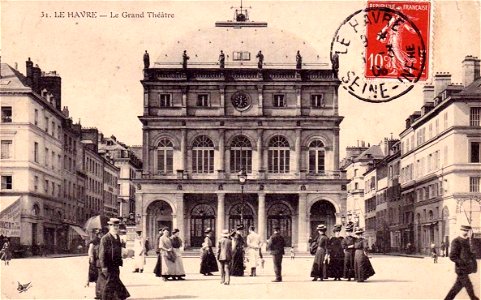 Le Havre.Grand Théâtre en 1908