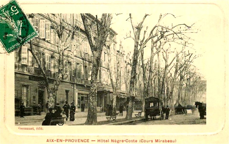 Aix-en-Provence.Hôtel Nègre-Coste.Cours Mirabeau