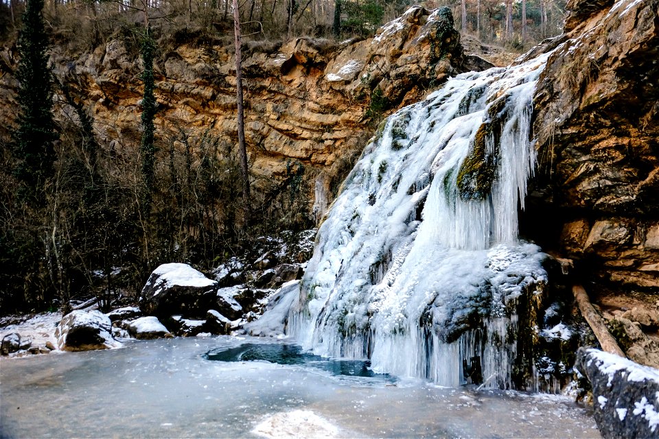 30-01-2023 Els 7 gorgs del Torrent de la Cabana glaçats