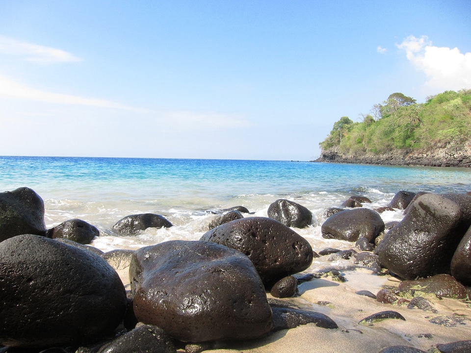Blue Lagoon in Sao Tome Africa
