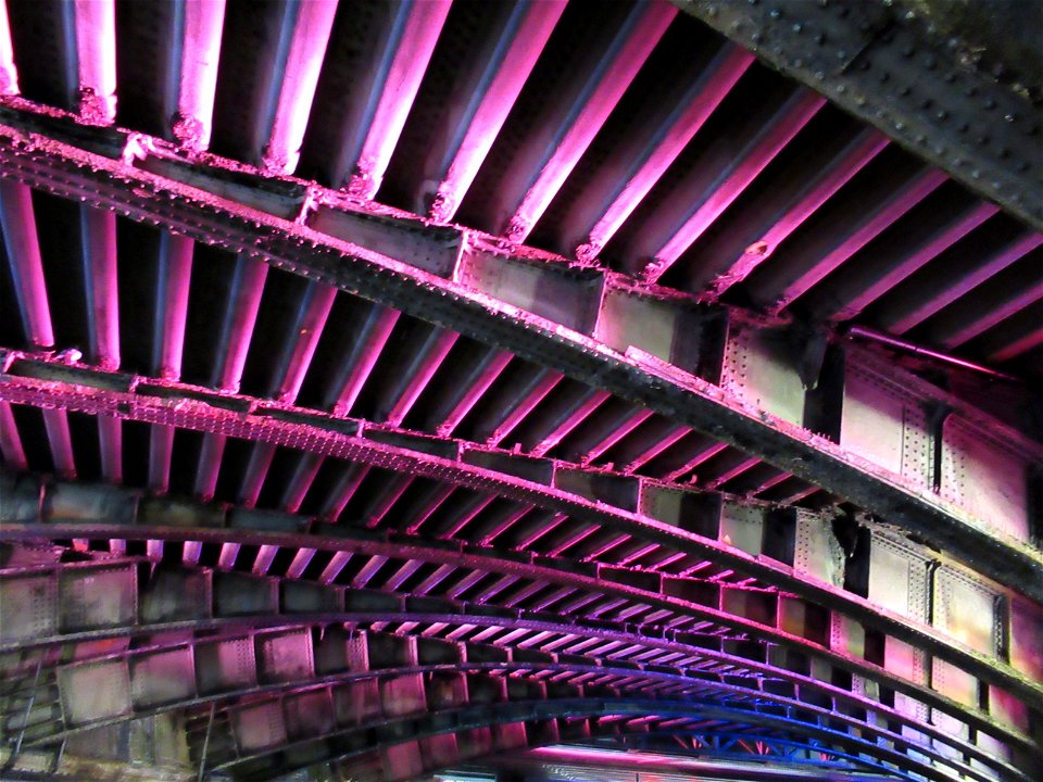Underside of a bridge