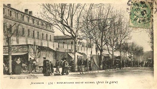 Avignon.Boulevard Saint-Michel.1907