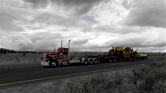389 day cab C15 550 three drive axles
