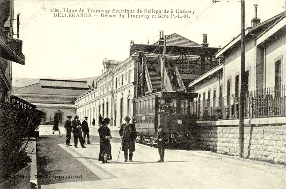 Bellegarde-sur-Valserine.Ligne du tramway électrique de Bellegarde à Chézery