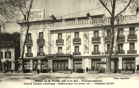Fontainebleau.Hôtel de la Forêt, près de la gare