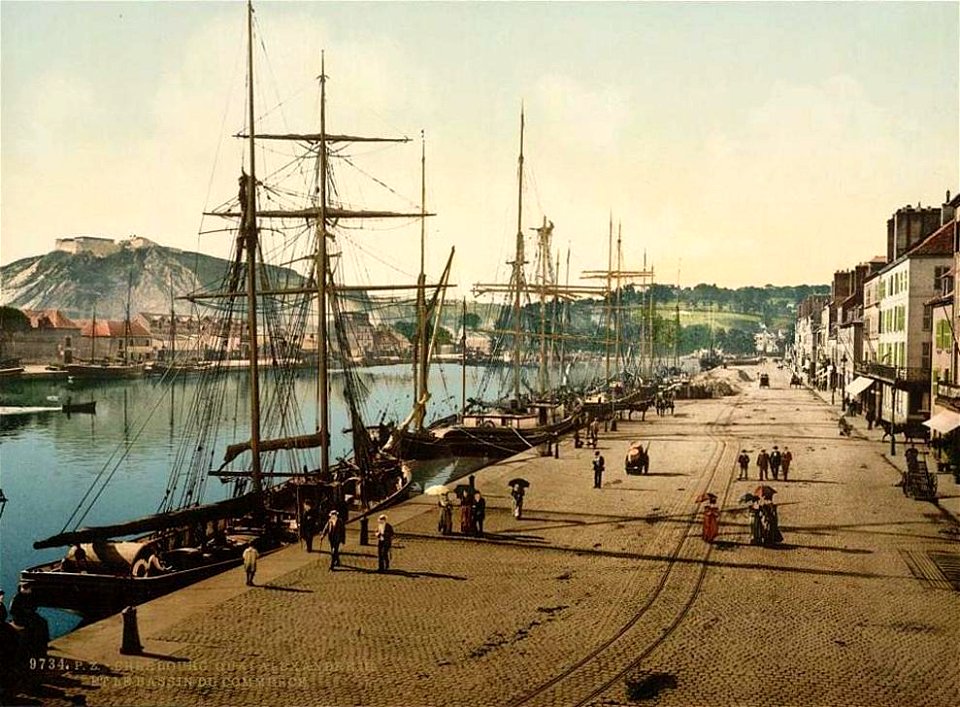 Cherbourg-Octeville.Quai Alexandre-III, vers 1890