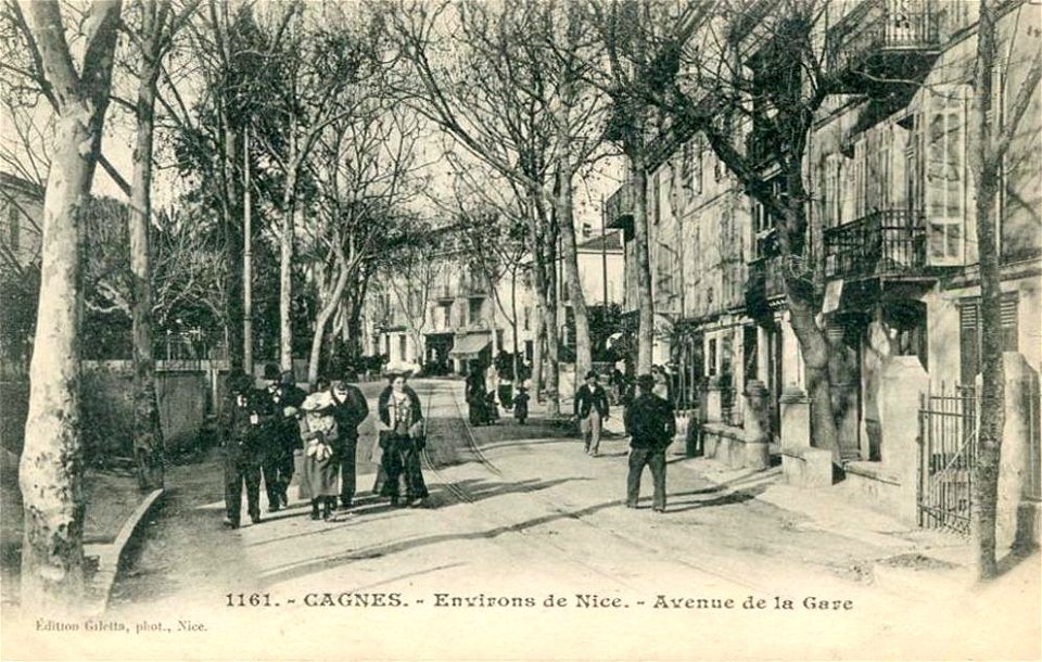 Cagnes-sur-Mer.Avenue de la Gare