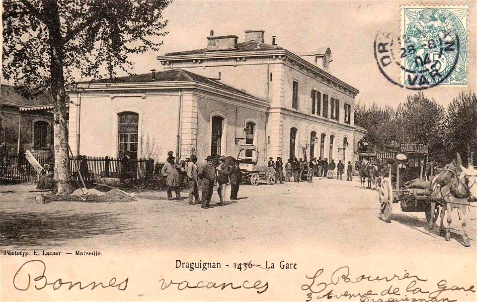 Draguignan.La gare.1904