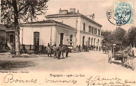 Draguignan.La gare.1904