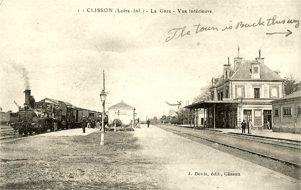 Clisson.La gare, vue des quais