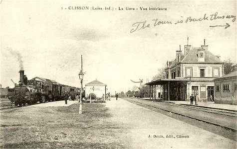 Clisson.La gare, vue des quais