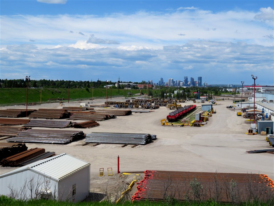 Pipe Yard in South Calgary