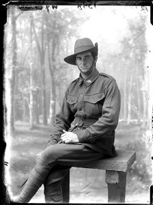 Australian soldier, Private William John Moore (1893-1983) photo