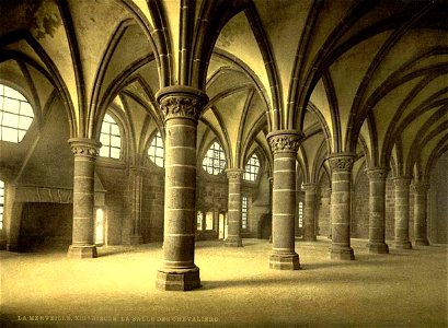 Le Mont-Saint-Michel.Salle des chevaliers photo