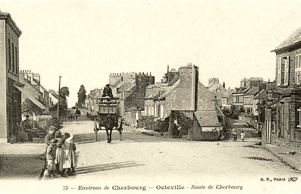 Cherbourg-Octeville.Octeville.Route de Cherbourg