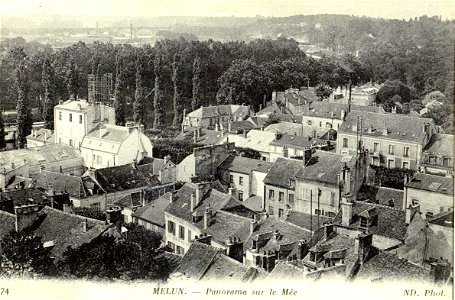 Le Mée-sur-Seine.Panorama sur le Mée