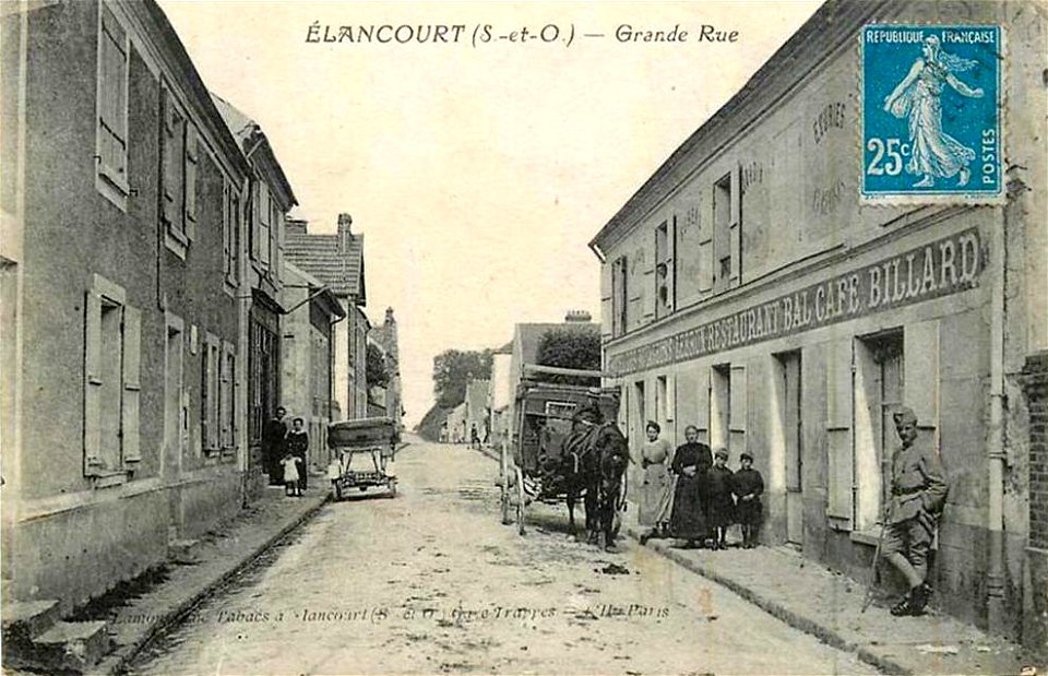 Élancourt.Grande-Rue.Café-Billard