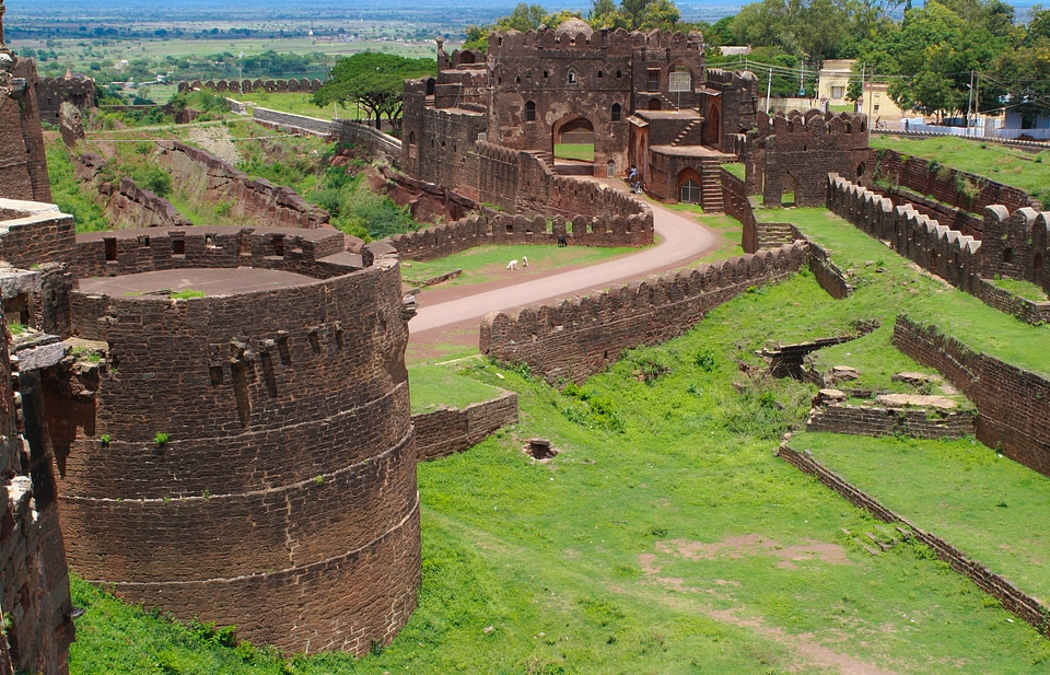 Ruins of an ancient palace of Bahmani era in Bidar, India