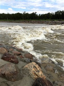 Bow River rapids photo