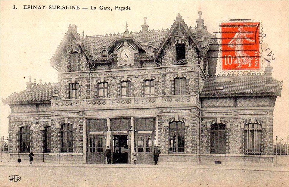 Épinay-sur-Seine.La gare, façade