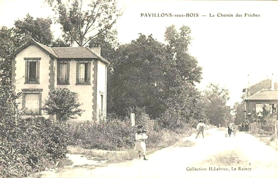 Pavillons-sous-Bois.Chemin des Friches