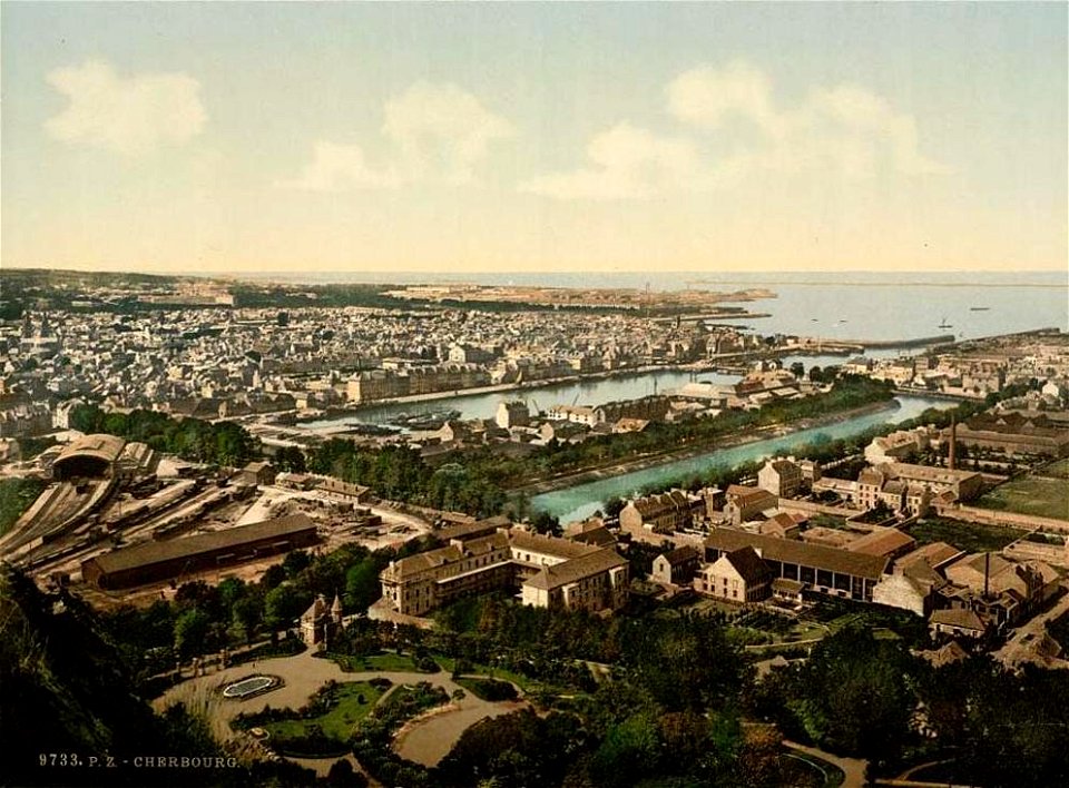 Cherbourg-Octeville.Vue générale.1890