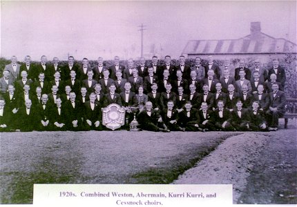 Combined Weston, Abermain, Kurri Kurri and Cessnock choirs, [1920s]