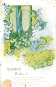 "Wishes sincere" - Christmas post