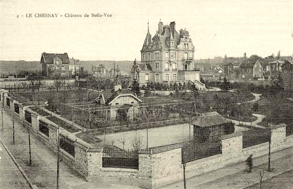 Le Chesnay.Château de Bellevue, panorama