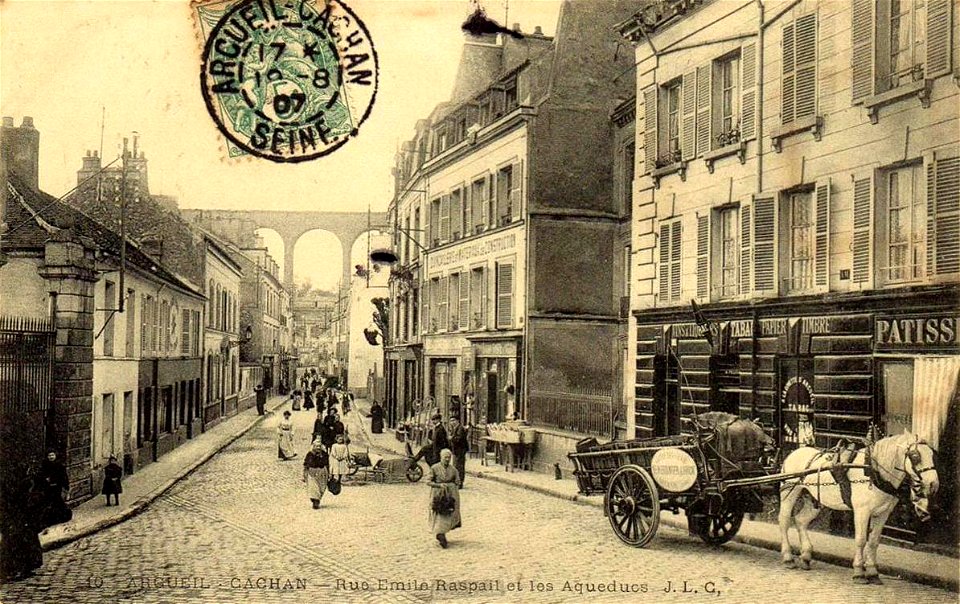 Arcueil.Rue Émile-Raspail.Aqueduc