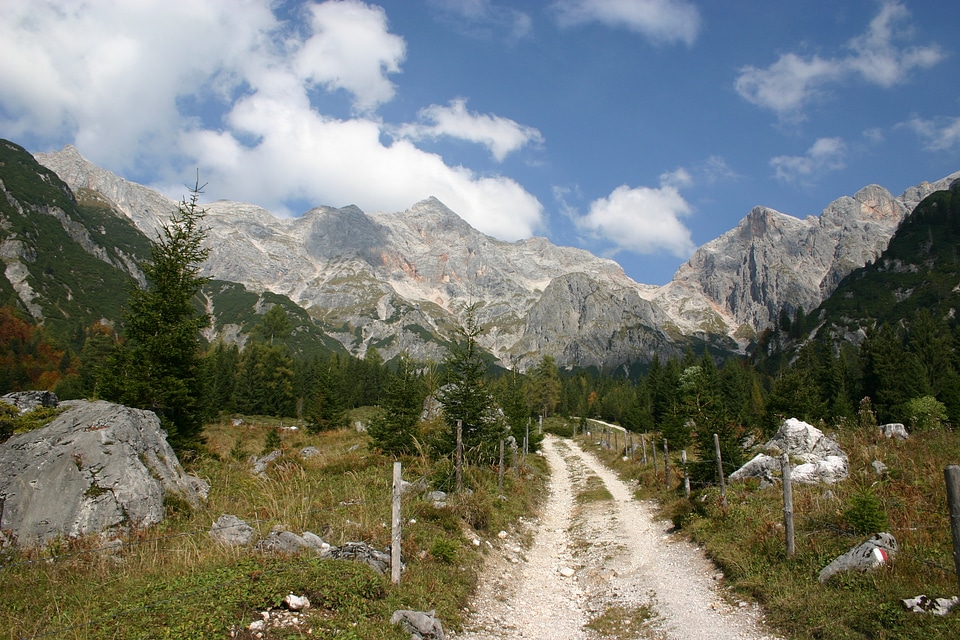 Austria alpine rock