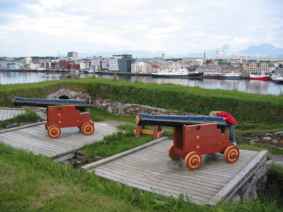 Bodø sentrum sett fra Nyholms Skandse