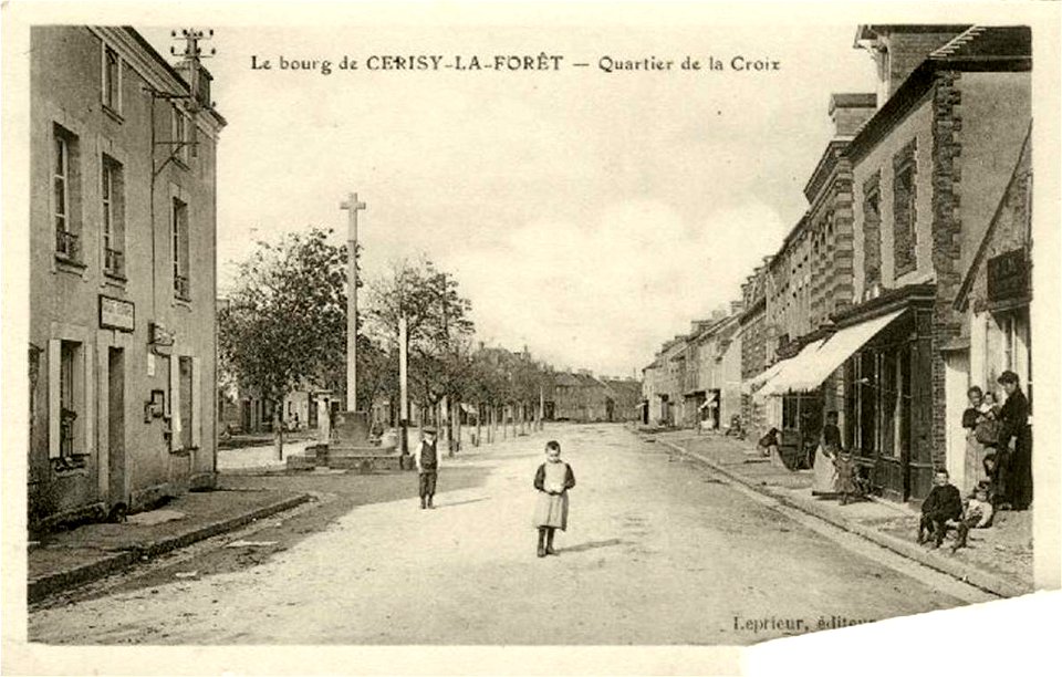 Cerisy-la-Forêt.Quartier de la Croix