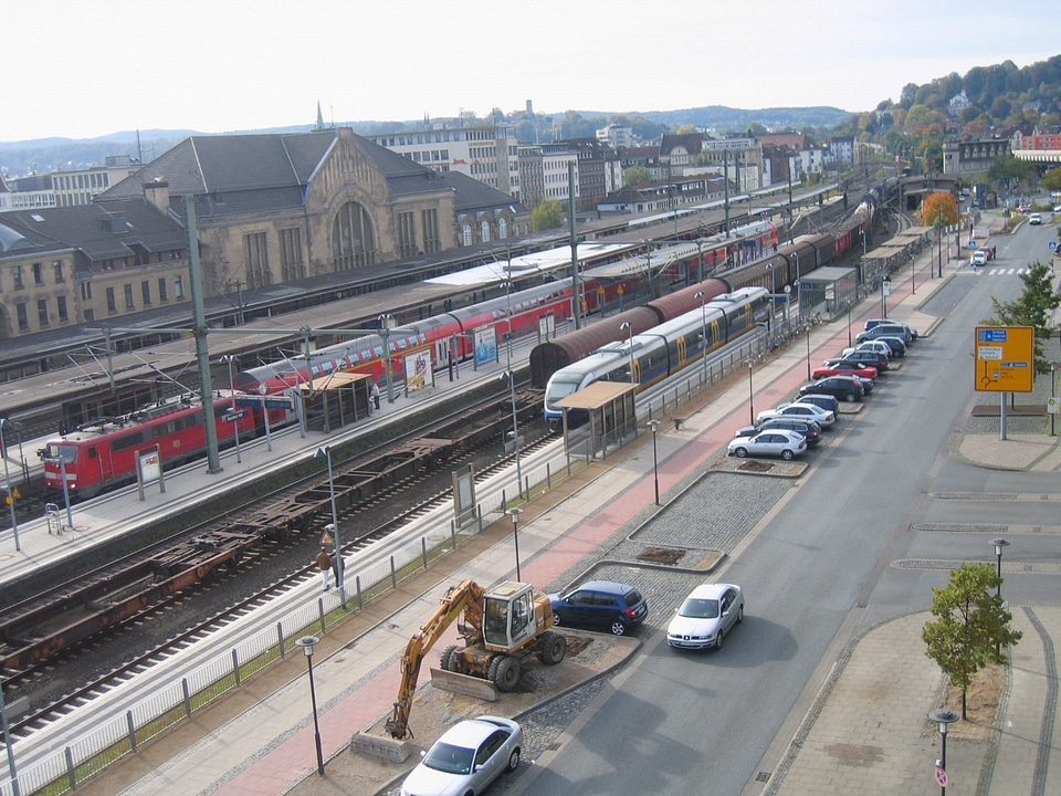 Main station in Bielefeld, North Rhine-Westphalia, Germany